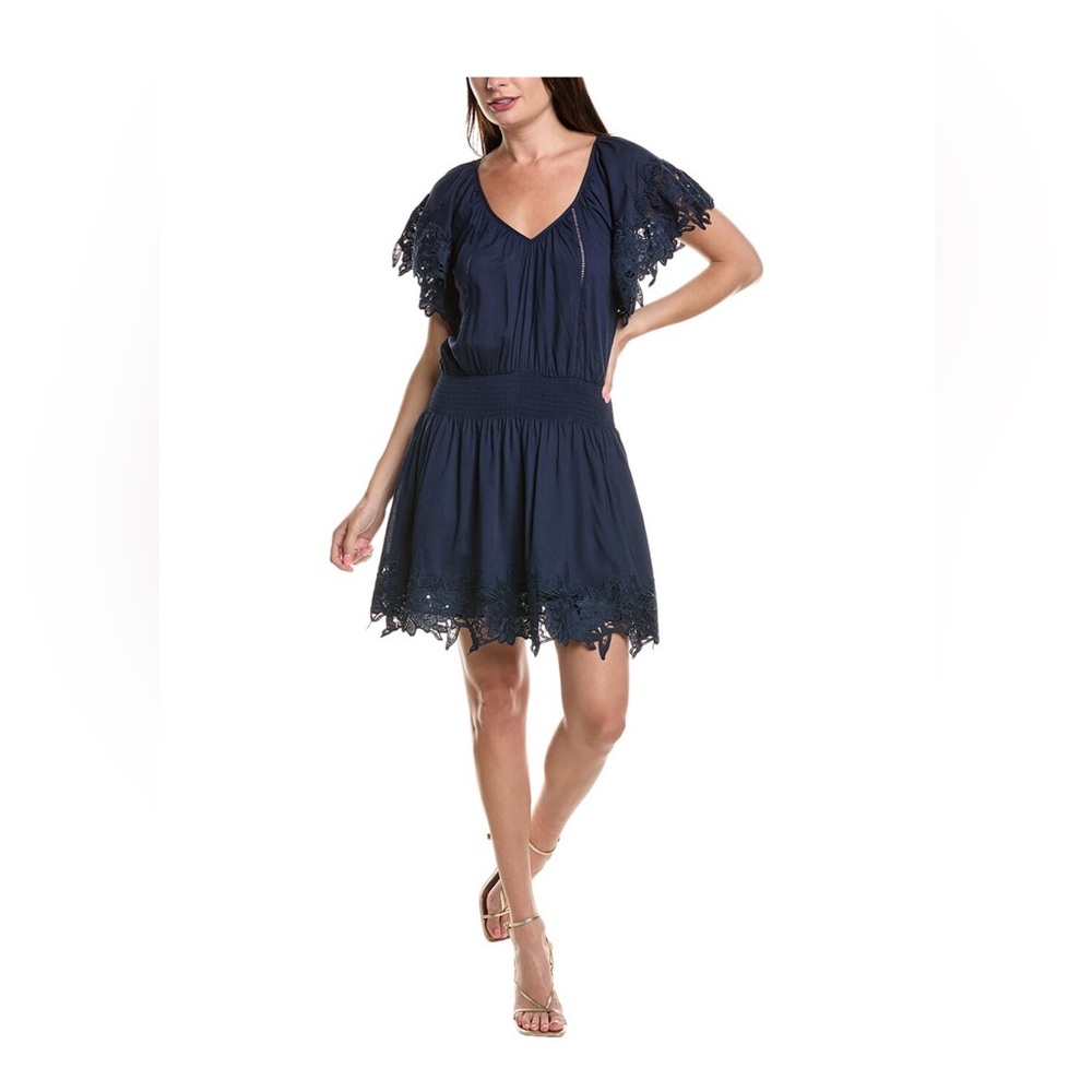 NWT Ramy Brook Jacy Dress in Navy Blue. Womens size small.